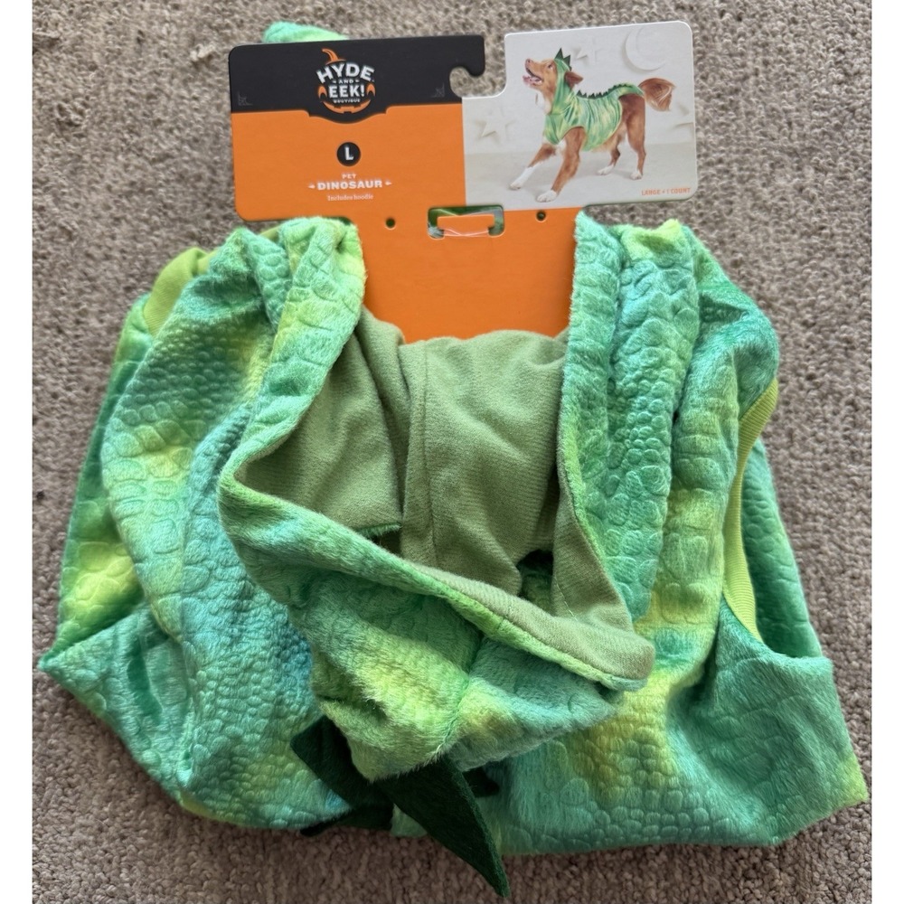 Hyde & Eek Dinosaur Dino Pet Costume size Large - Dog - NEW